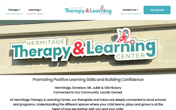 Hermitage's website after the redesign by Wildcard Services